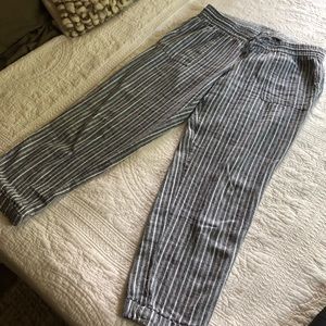 Old Navy Striped Linen Pants